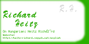 richard heitz business card